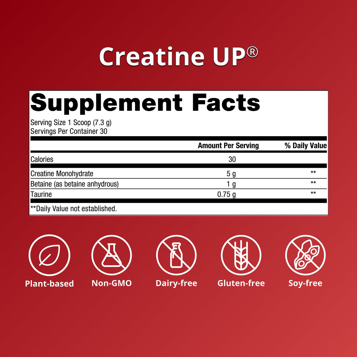 Creatine UP® Supplement Facts