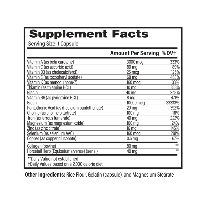 Hair Skin & Nails Complex