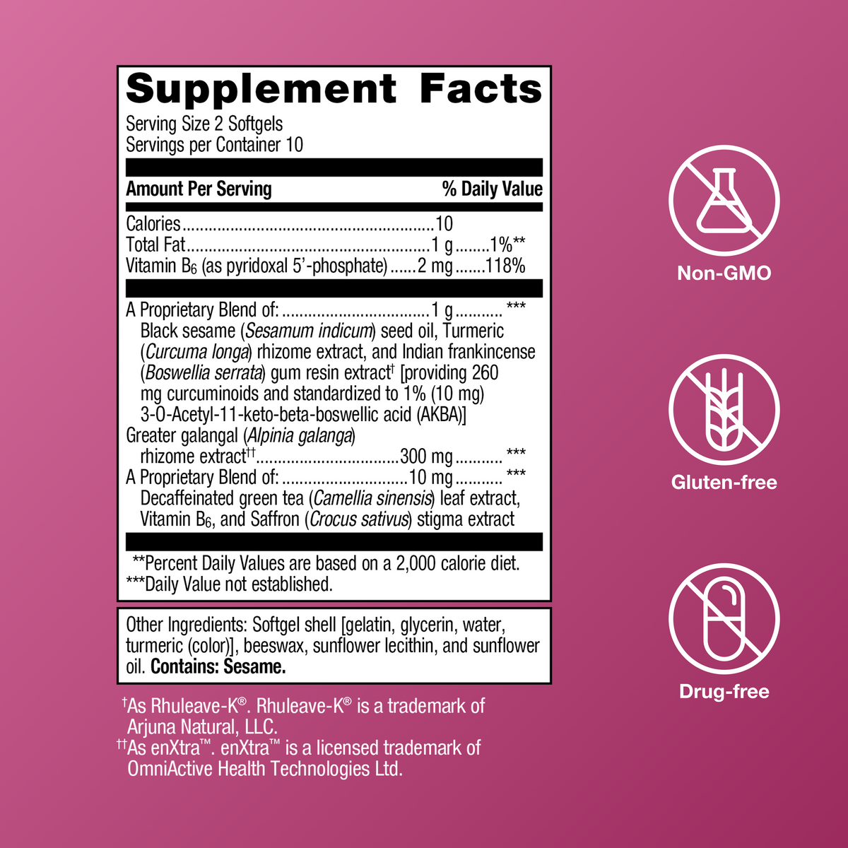 HerWellness™ Rapid Period Relief Supplement Facts