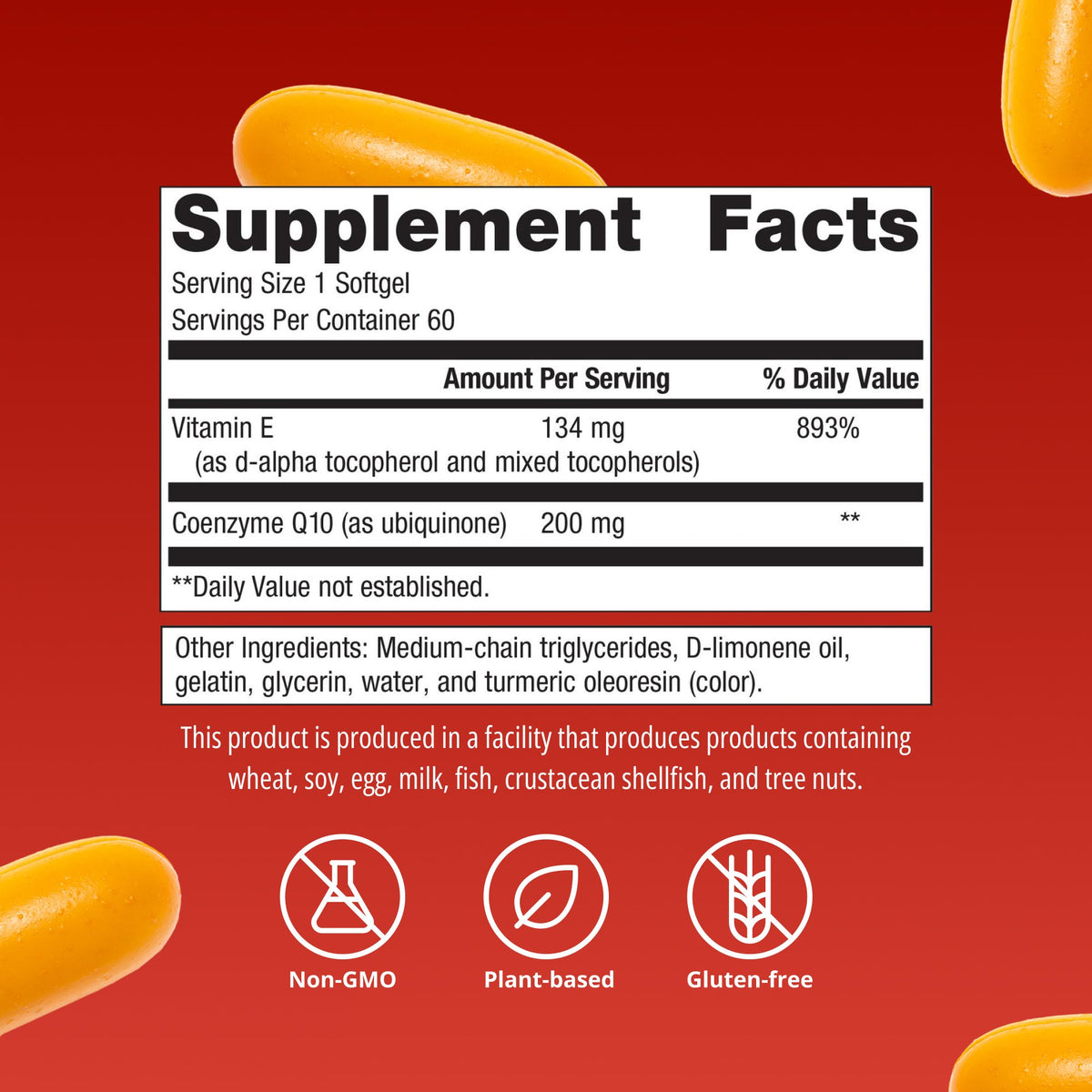 CoQ10 ST®-200 mg Supplement Facts