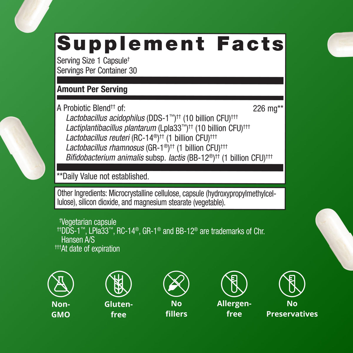 UltraFlora® Complete Women's Probiotic Supplement Facts