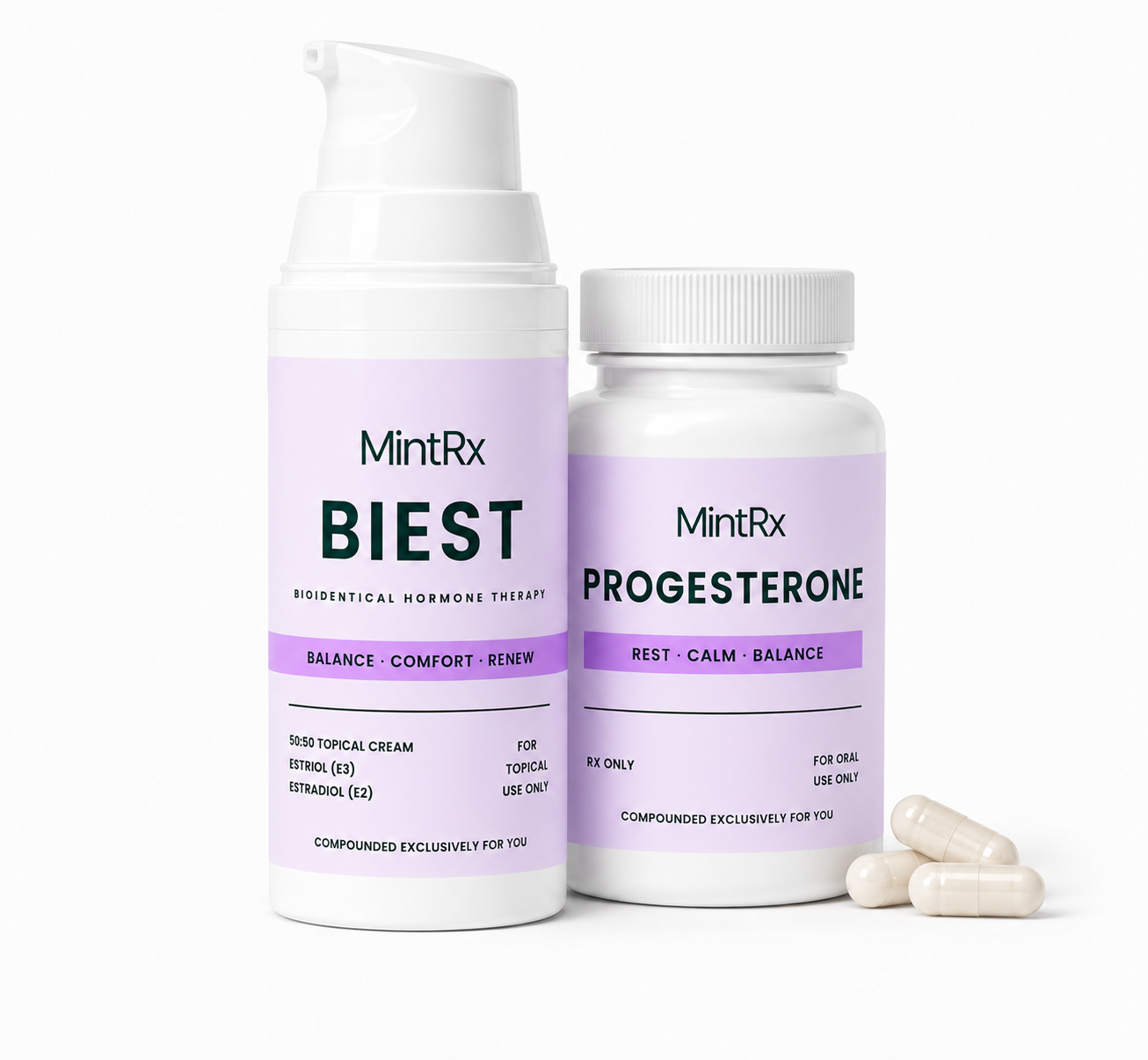 E3:E2 (50:50) Cream + Progesterone Capsules 100mg