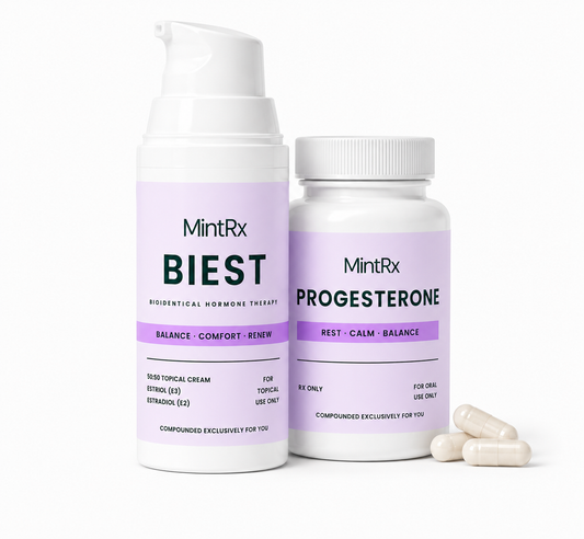 E3:E2 (50:50) Cream + Progesterone Capsules 100mg