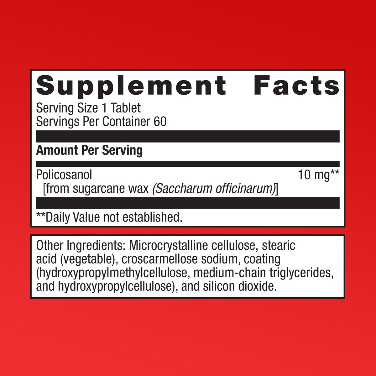 Cholarest® SC Supplement Facts