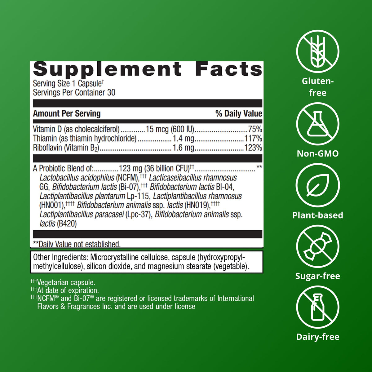 UltraFlora® Complete Probiotic Supplement Facts