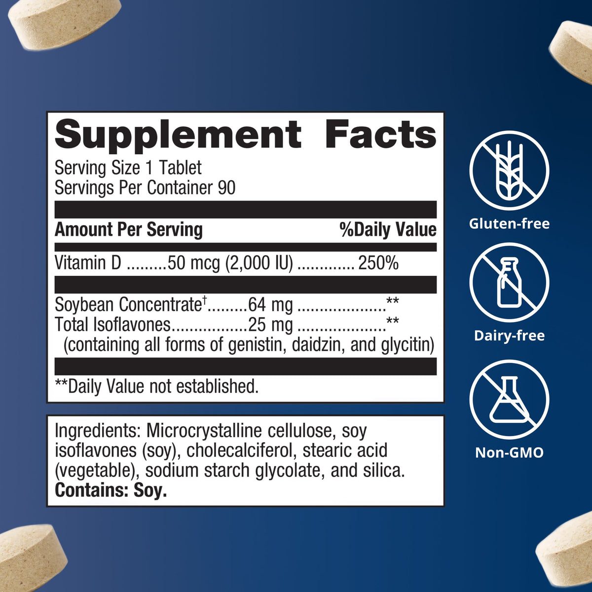 Vitamin D3 2000 Complex Supplement Facts