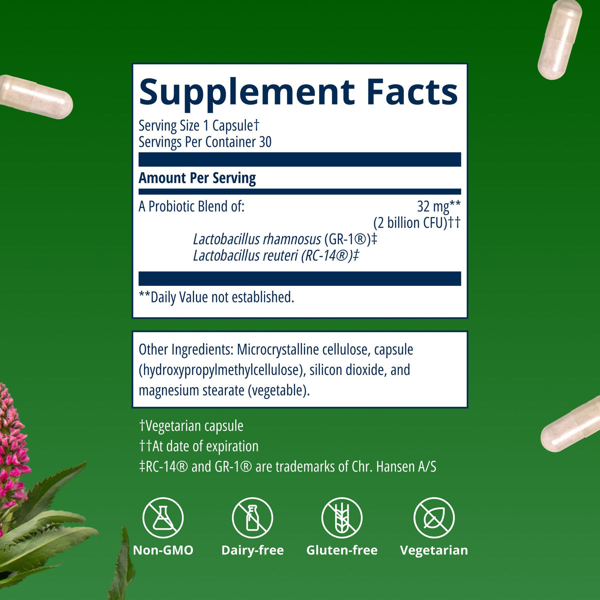 UltraFlora® Women's Probiotic Supplement Facts