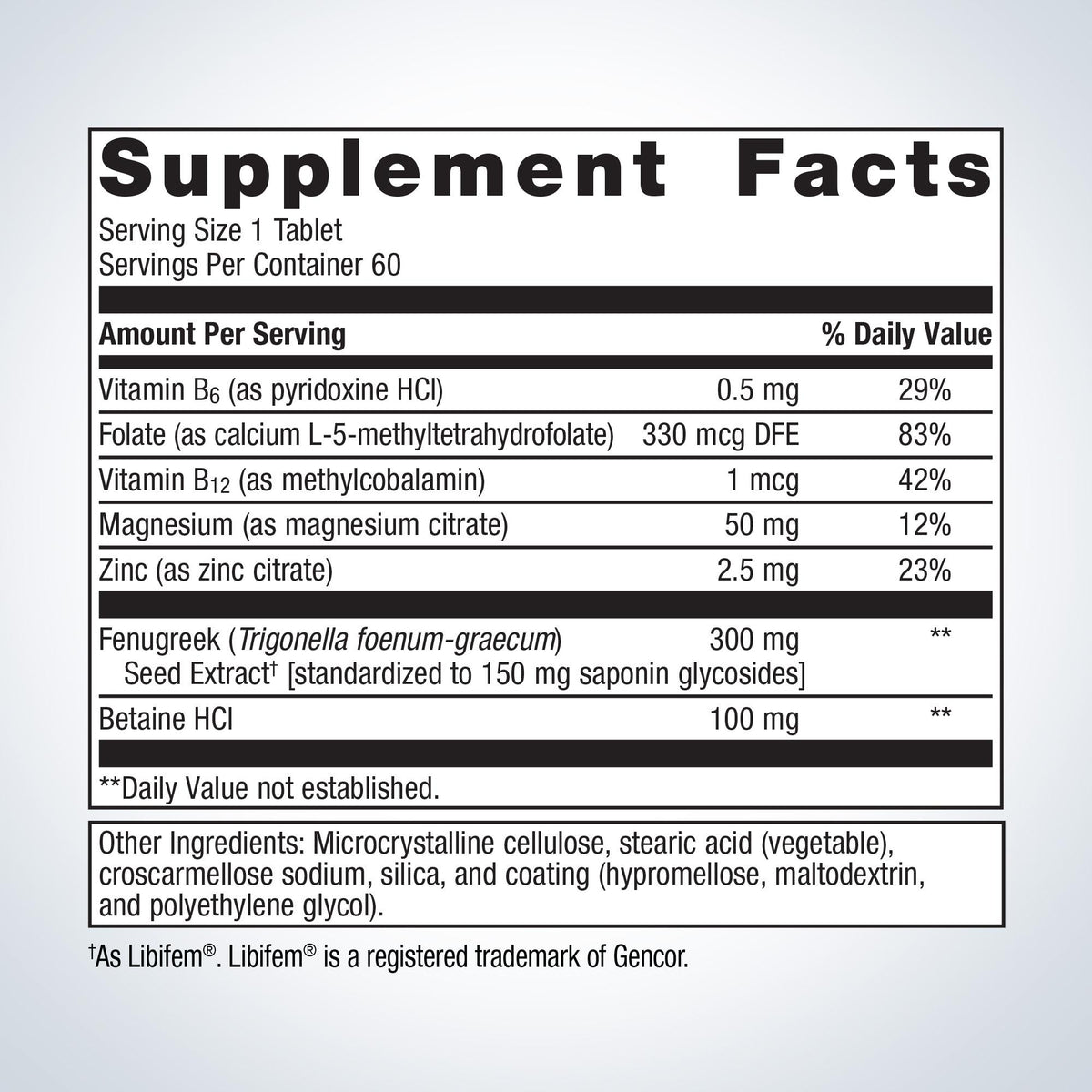 HerSynergy® Supplement Facts