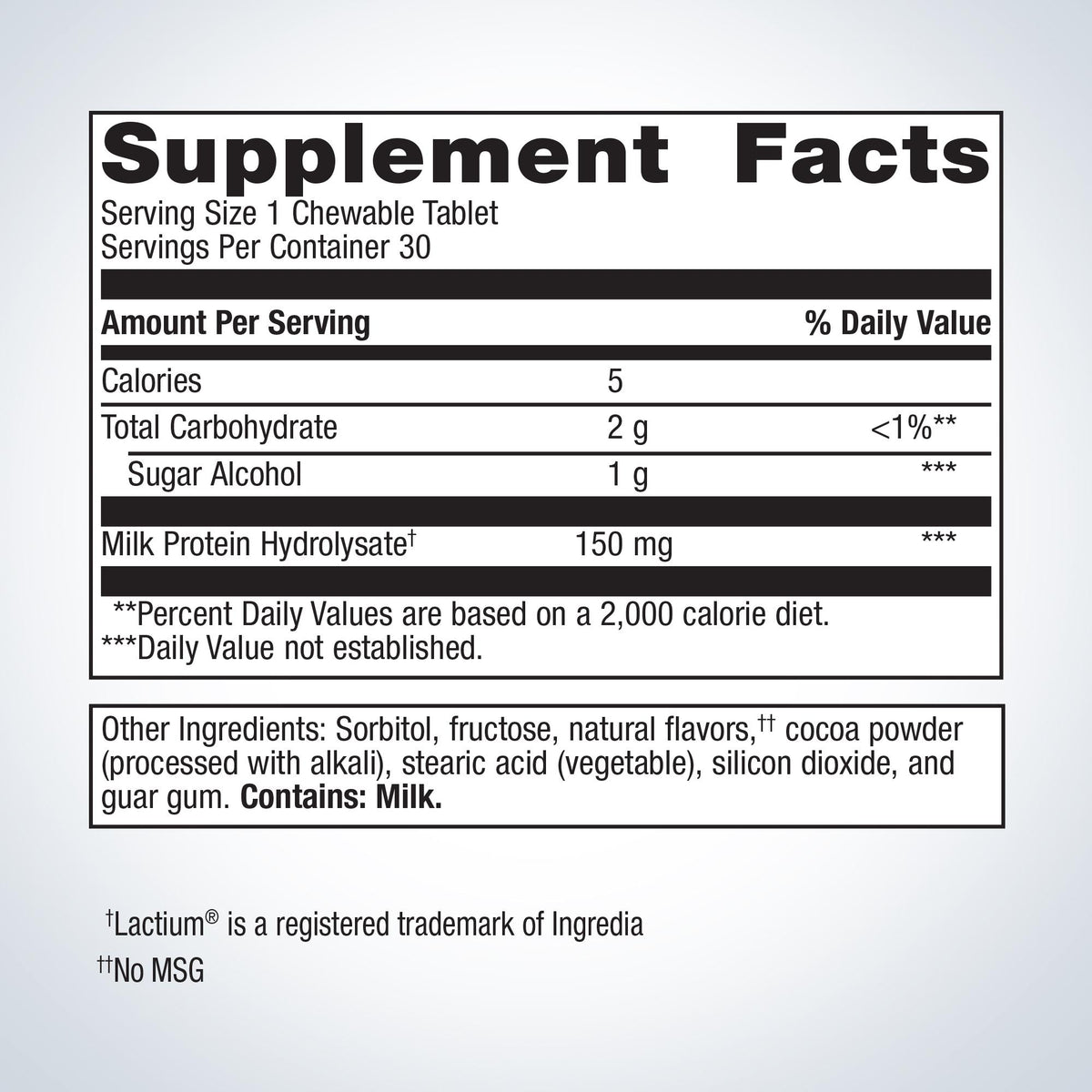 NuSera® Supplement Facts
