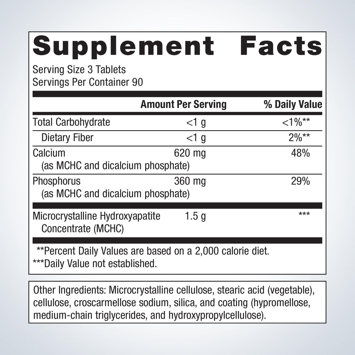 Bone Builder® Supplement Facts