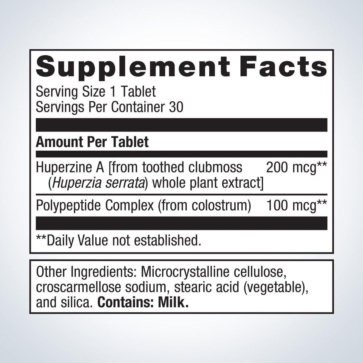 Ceriva® Supplement Facts