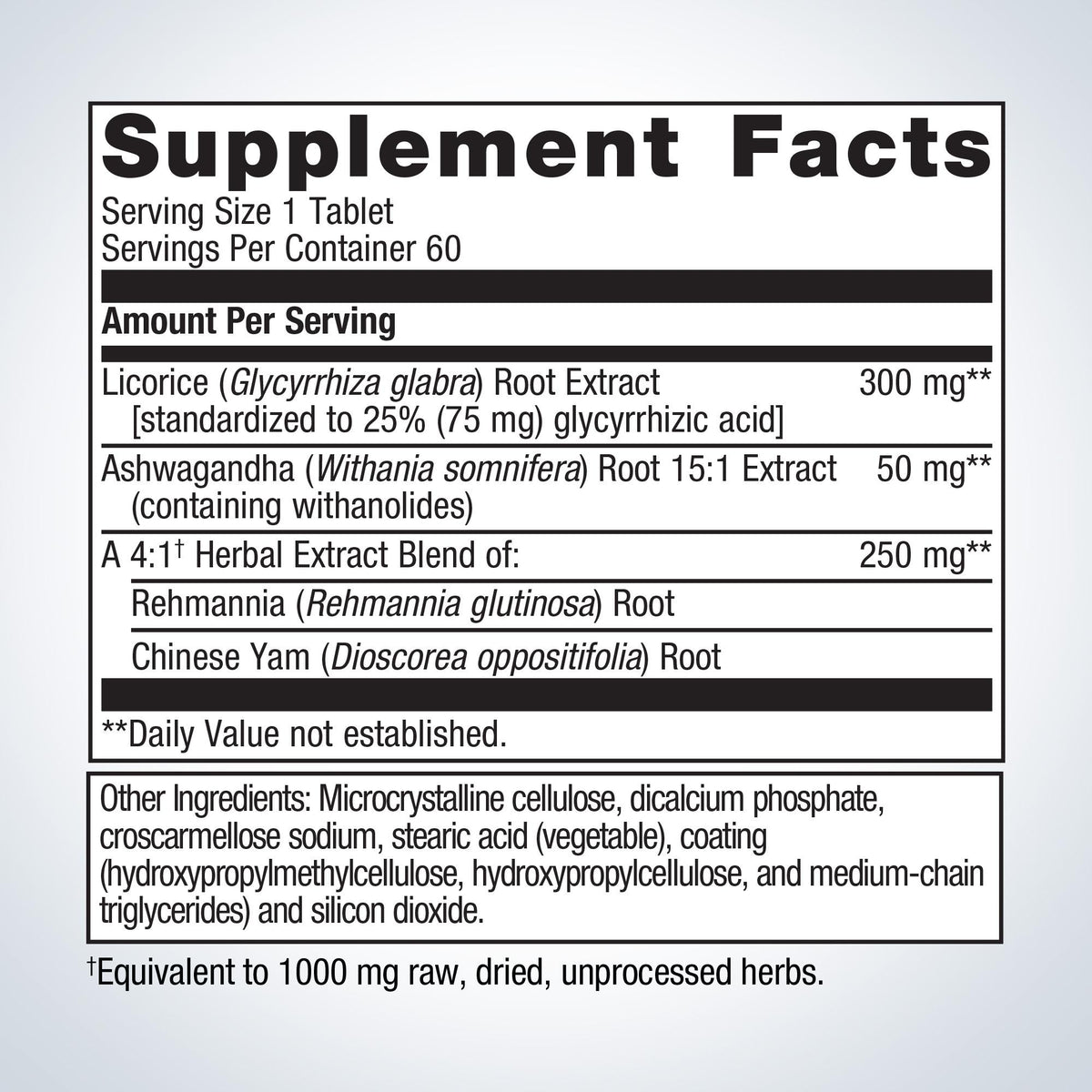 Licorice Plus® Supplement Facts