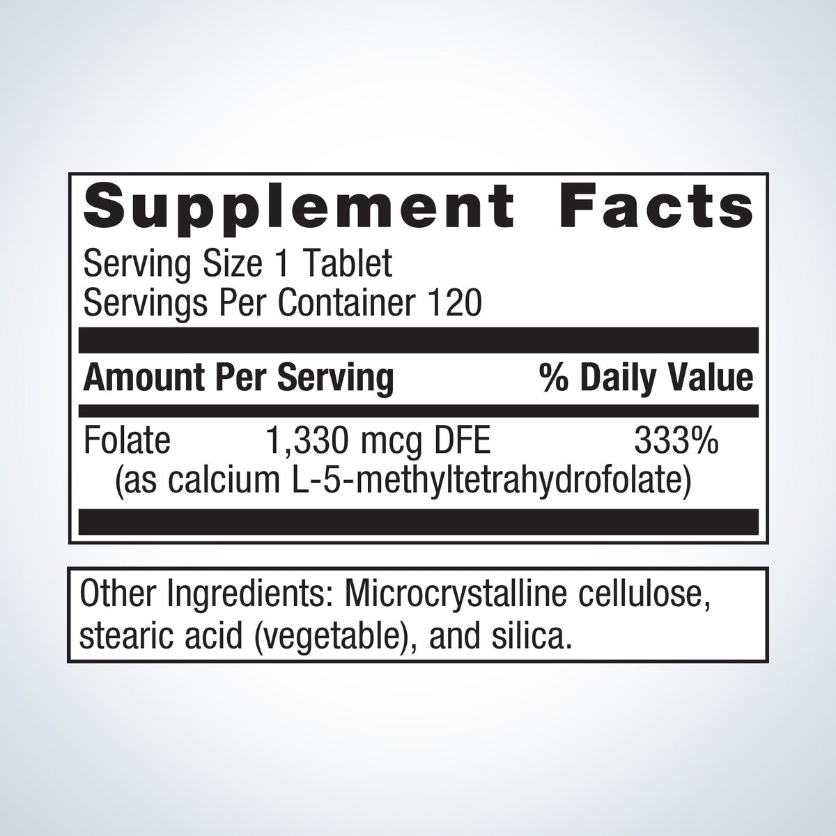 FolaPro® Supplement Facts