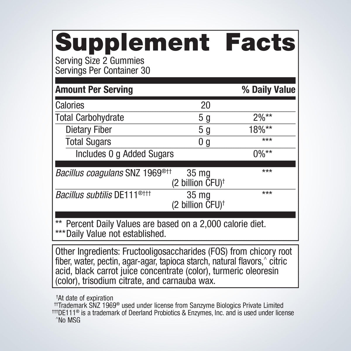 UltraFlora® 3-in-1 Daily Probiotic Supplement Facts