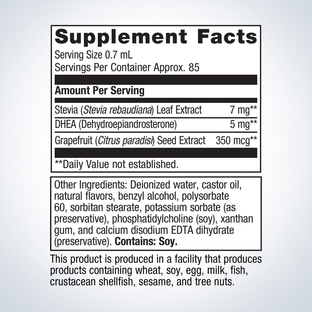 BioSom® Supplement Facts