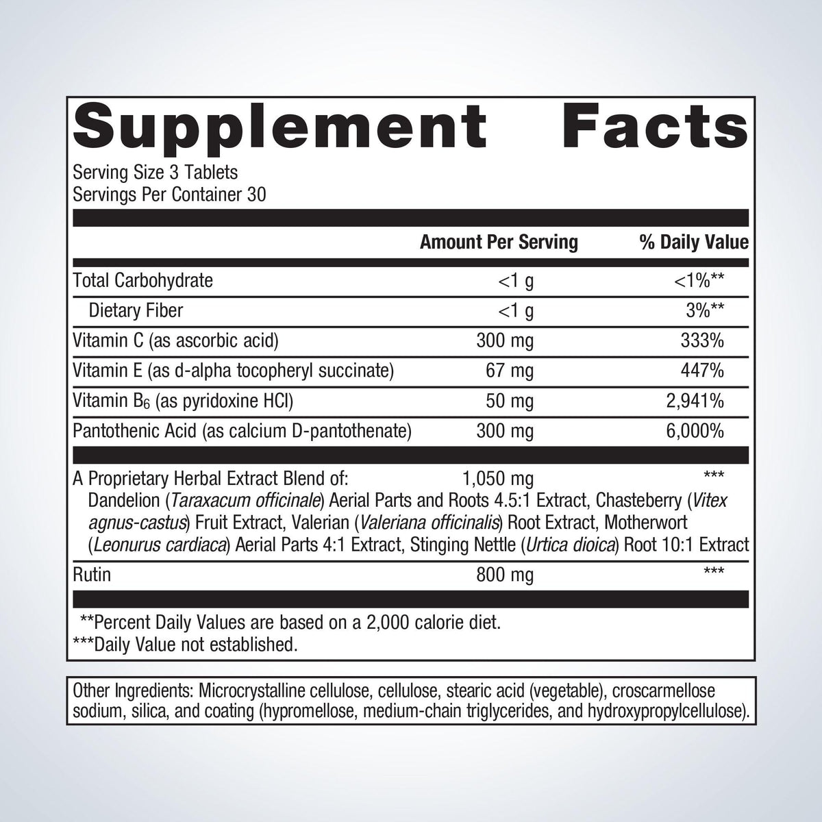 Fem EstroPlex® Supplement Facts