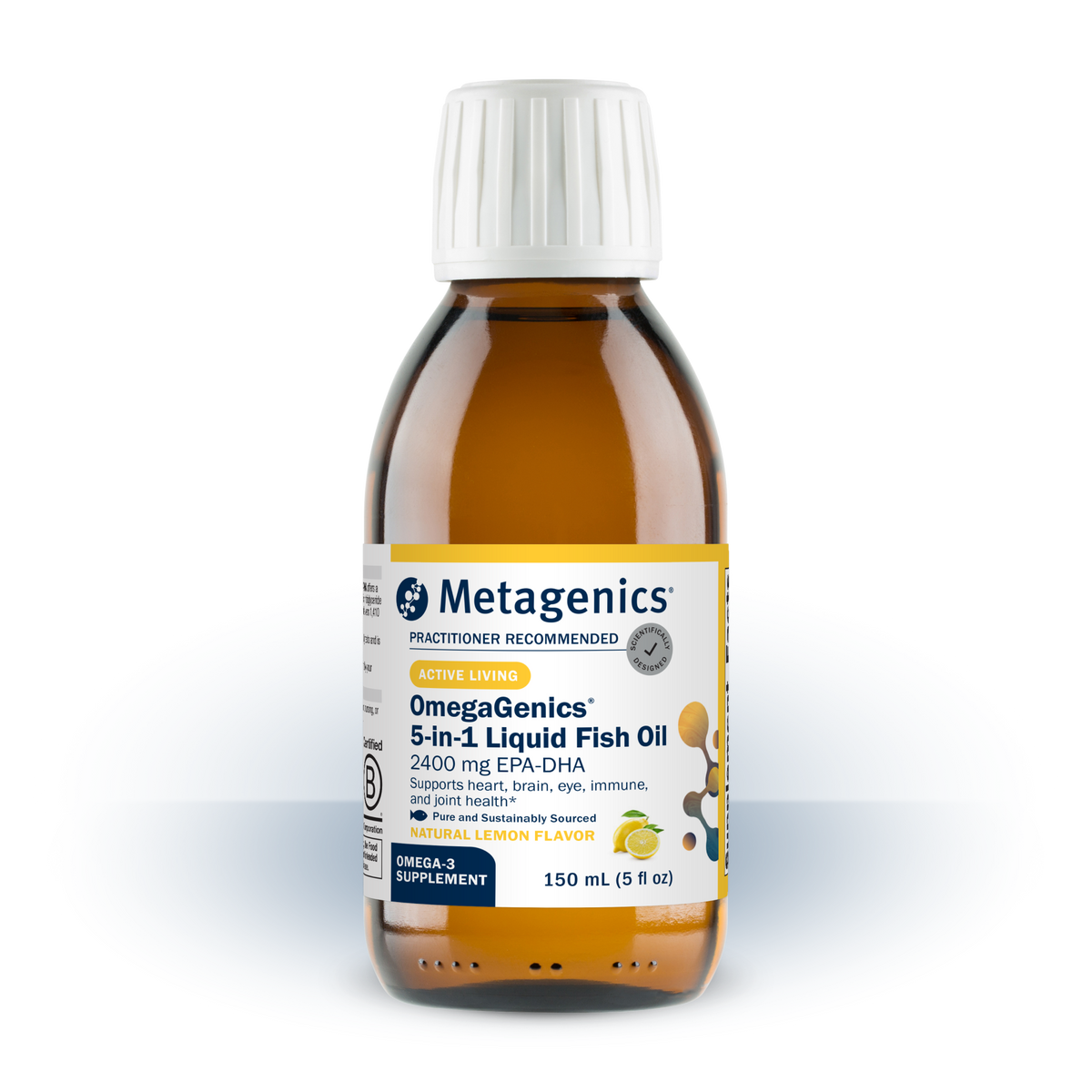 OmegaGenics® 5-in-1 Liquid Fish Oil 2400 mg EPA-DHA