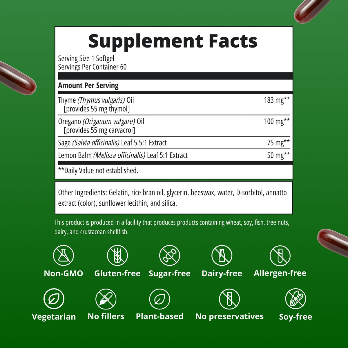CandiBactin-AR® Supplement Facts