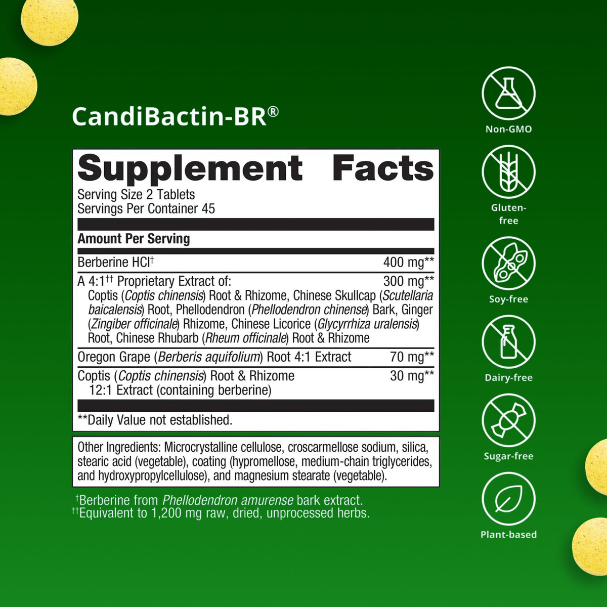 CandiBactin-BR® Supplement Facts