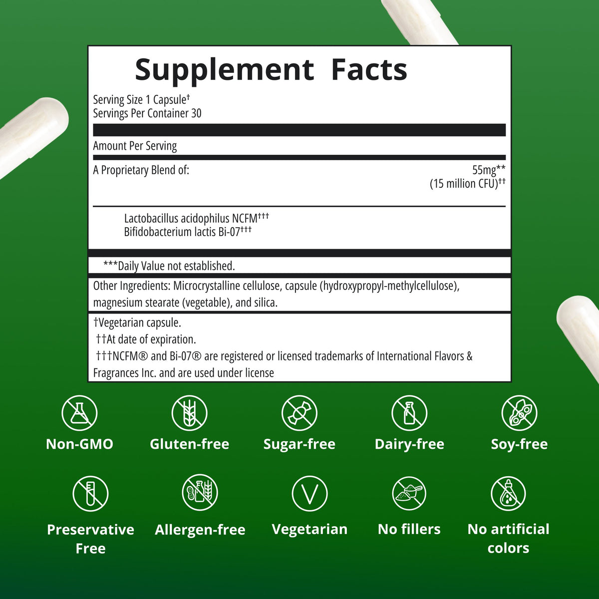 UltraFlora® Balance Probiotic Supplement Facts