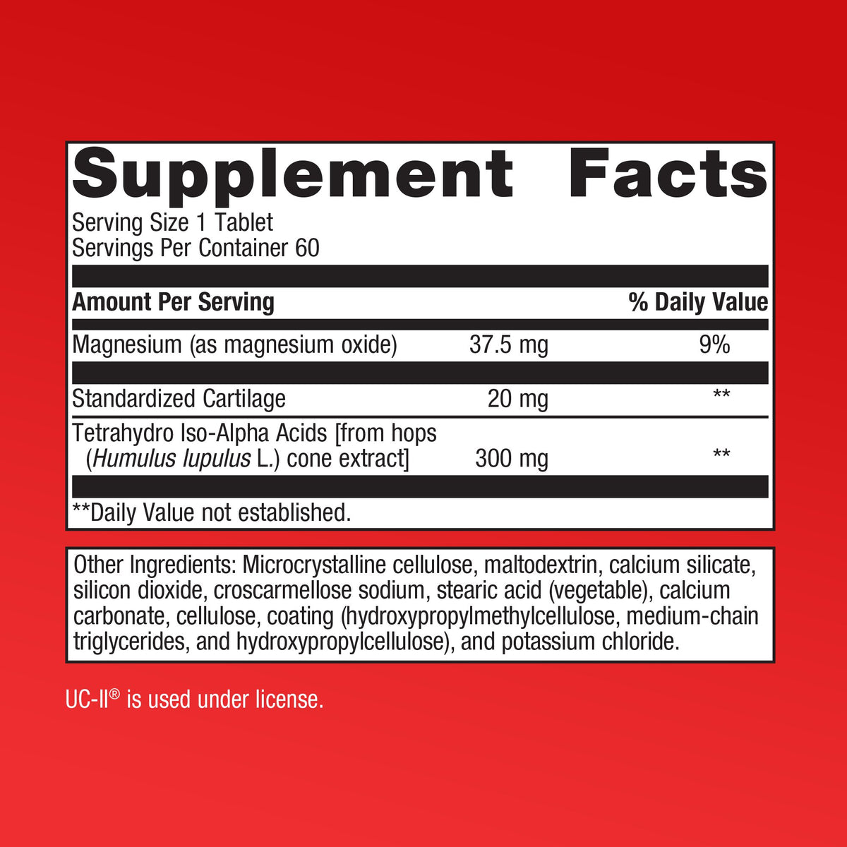 OsteoVantiv® Supplement Facts