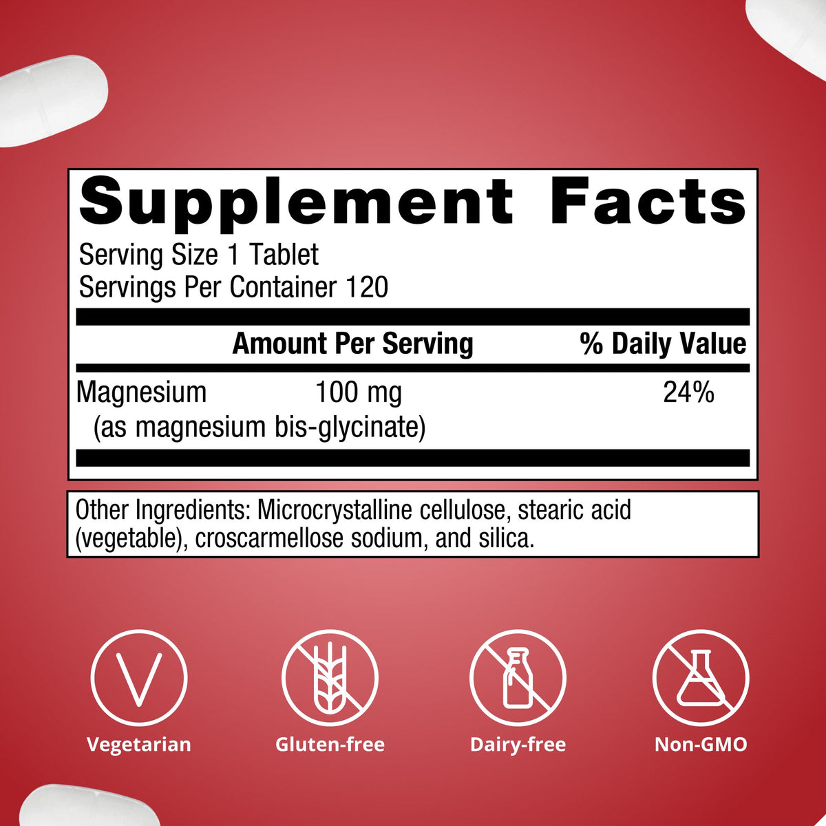 Magnesium Glycinate Supplement Facts